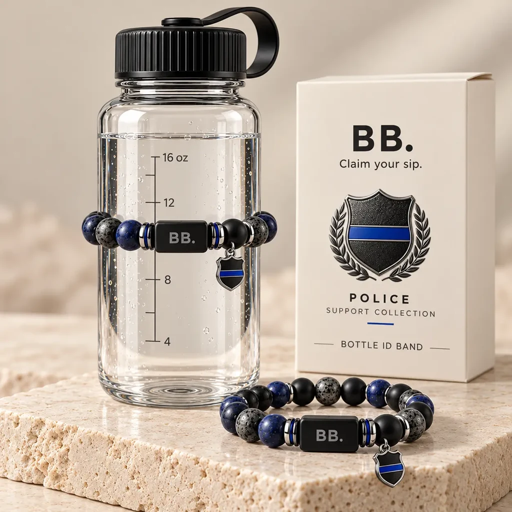 Police; Bottle Bracelets bottle band design visualization