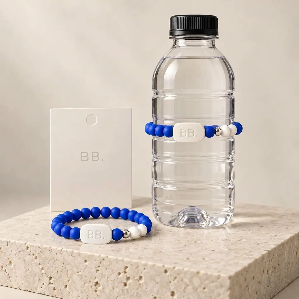 Electric Blue; Bottle Bracelets bottle band design visualization