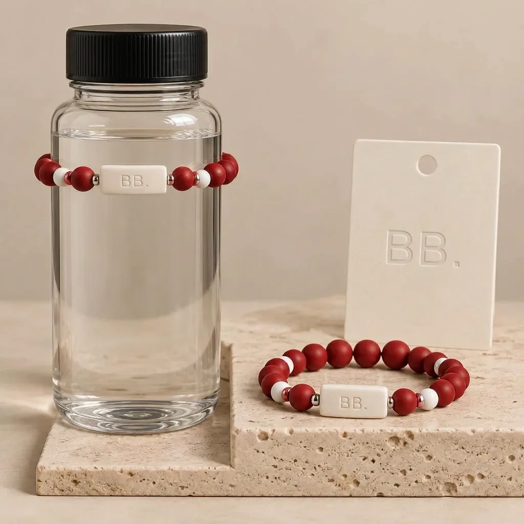 Cherry Red; Bottle Bracelets bottle band design visualization