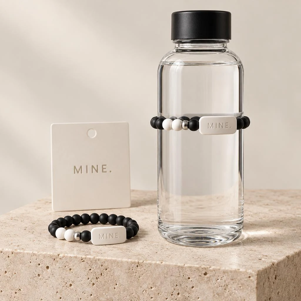 Jet Black; MINE. bottle band design visualization