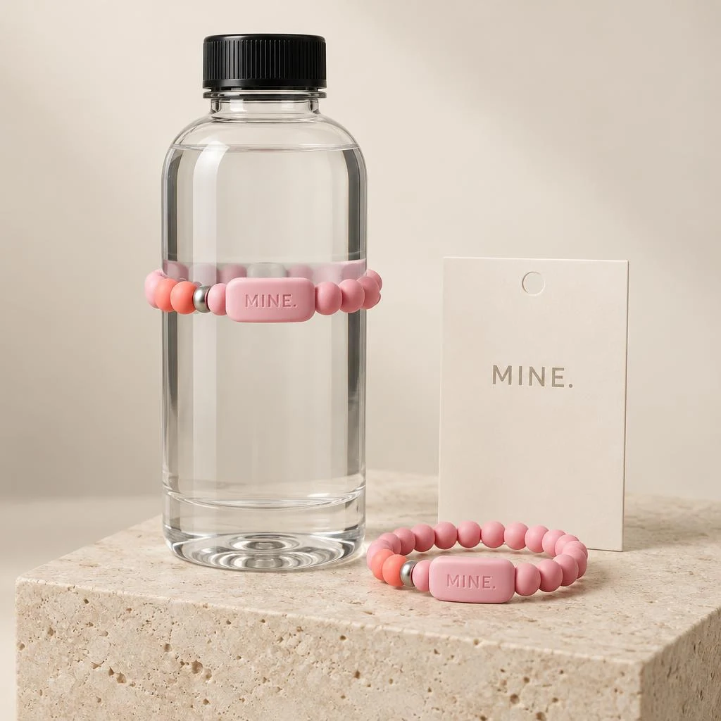 Bubblegum Pink; MINE. bottle band design visualization